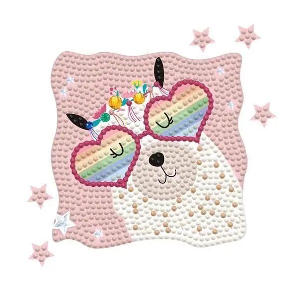 Bild: 4895225932665 | Diamond Dotz Lama Regenbogen | 2593266 | Deutsch | 2024 | DIAMOND DOTZ