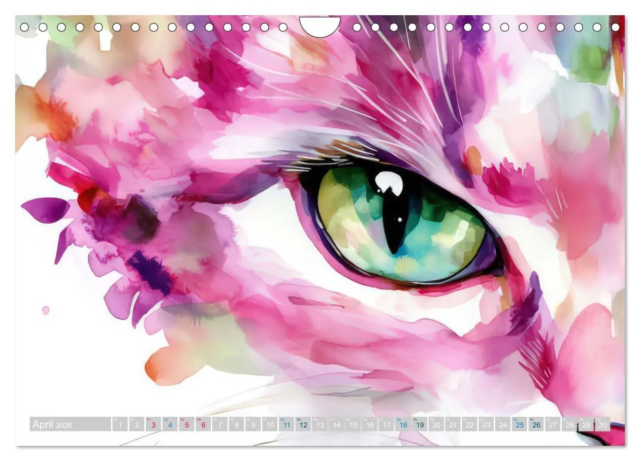 Bild: 9783457262665 | Katzensymphonie in Aquarell (Wandkalender 2026 DIN A4 quer),...