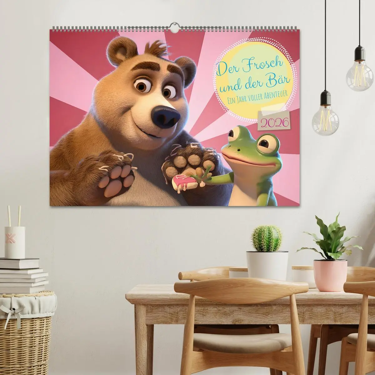 Bild: 9783457332665 | Der Frosch und der Bär - Ein Jahr voller Abenteuer (Wandkalender...