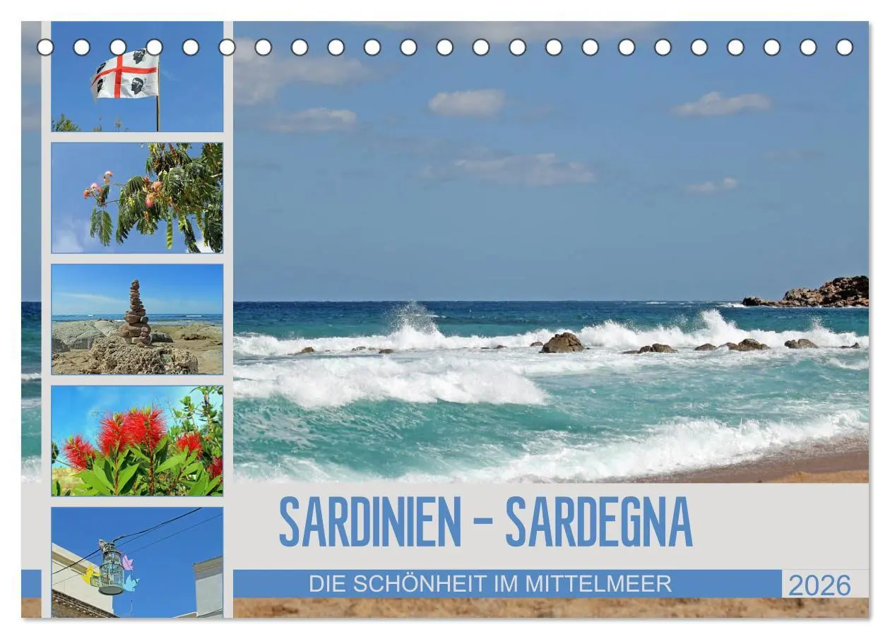 Cover: 9783457712665 | SARDINIEN - SARDEGNA (Tischkalender 2026 DIN A5 quer), CALVENDO...