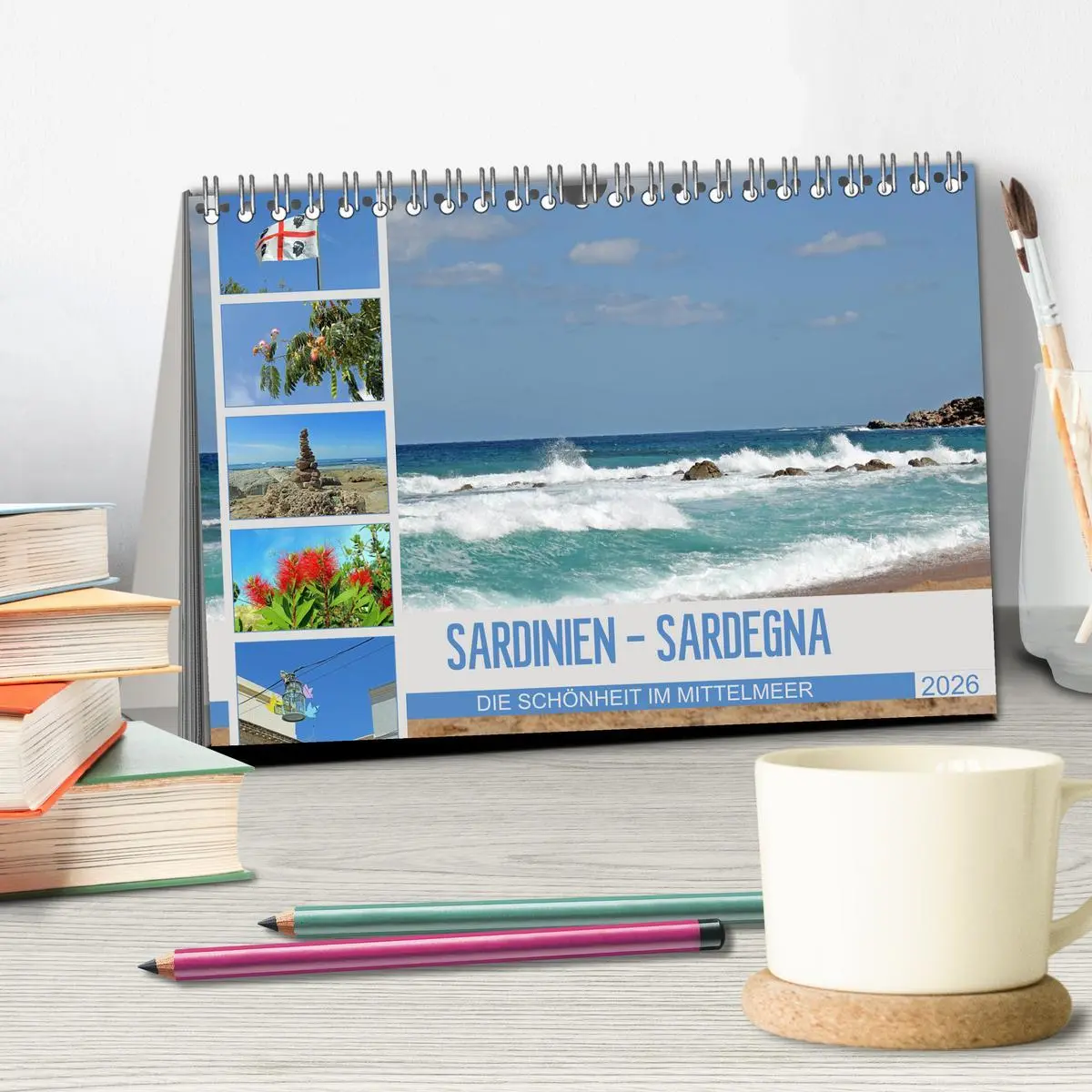 Bild: 9783457712665 | SARDINIEN - SARDEGNA (Tischkalender 2026 DIN A5 quer), CALVENDO...
