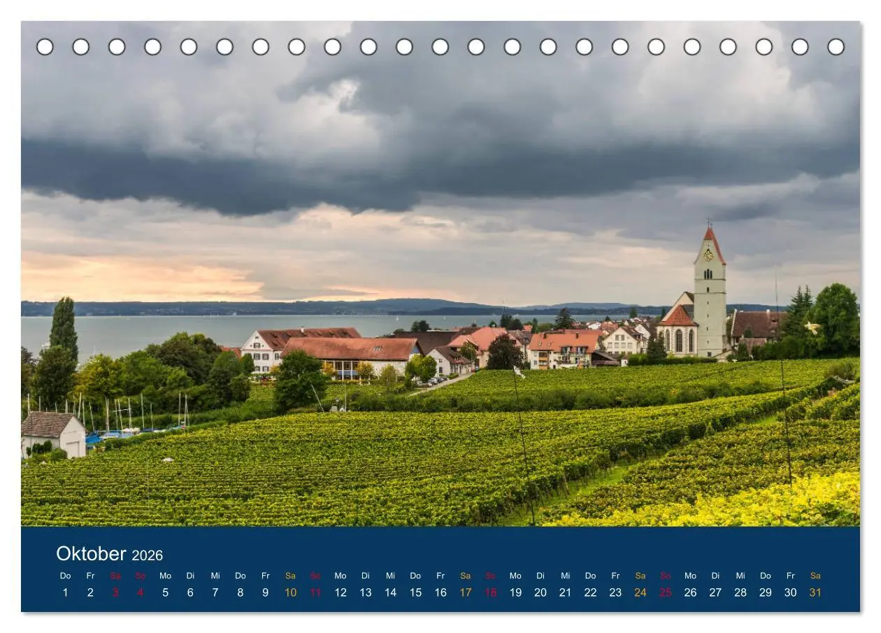 Bild: 9783457882665 | Ansichten vom Bodensee (Tischkalender 2026 DIN A5 quer), CALVENDO...