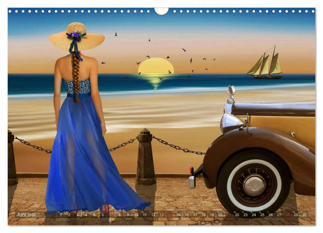 Bild: 9783516042665 | Pin-Up Girls und Oldtimer by Mausopardia (Wandkalender 2026 DIN A3...