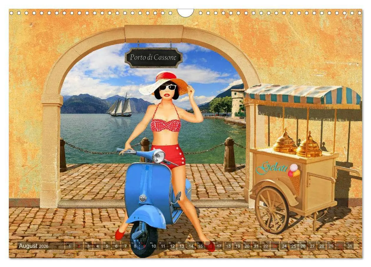 Bild: 9783516042665 | Pin-Up Girls und Oldtimer by Mausopardia (Wandkalender 2026 DIN A3...
