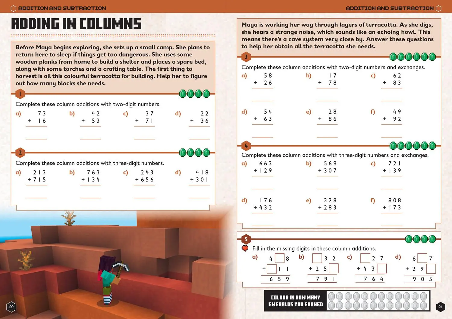 Bild: 9780008462765 | Minecraft Maths Ages 7-8 | Official Workbook | Collins Ks2 | Buch