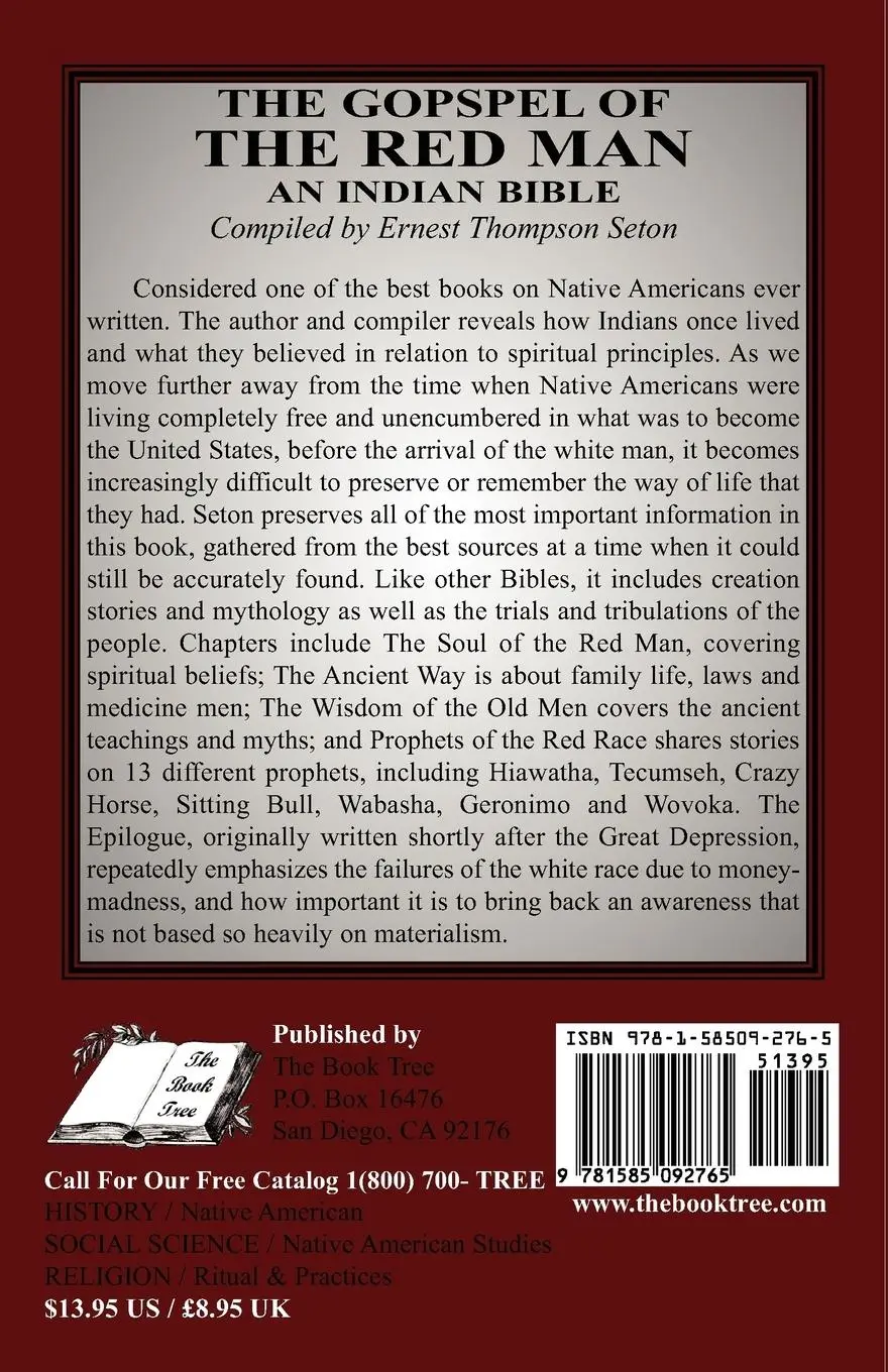 Rückseite: 9781585092765 | The Gospel of the Red Man | An Indian Bible an Indian Bible | Buch