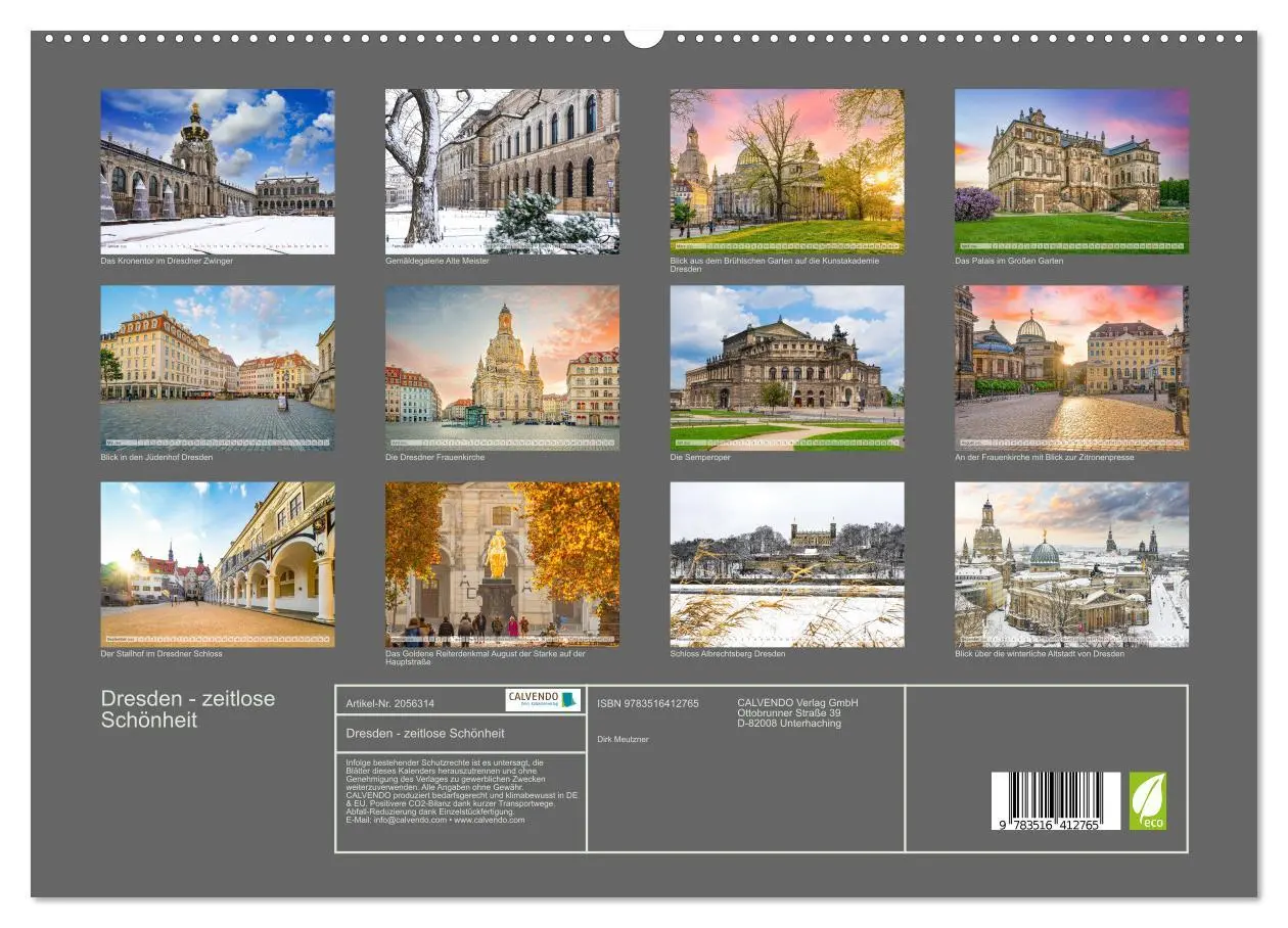 Bild: 9783516412765 | Dresden - zeitlose Schönheit (hochwertiger Premium Wandkalender...