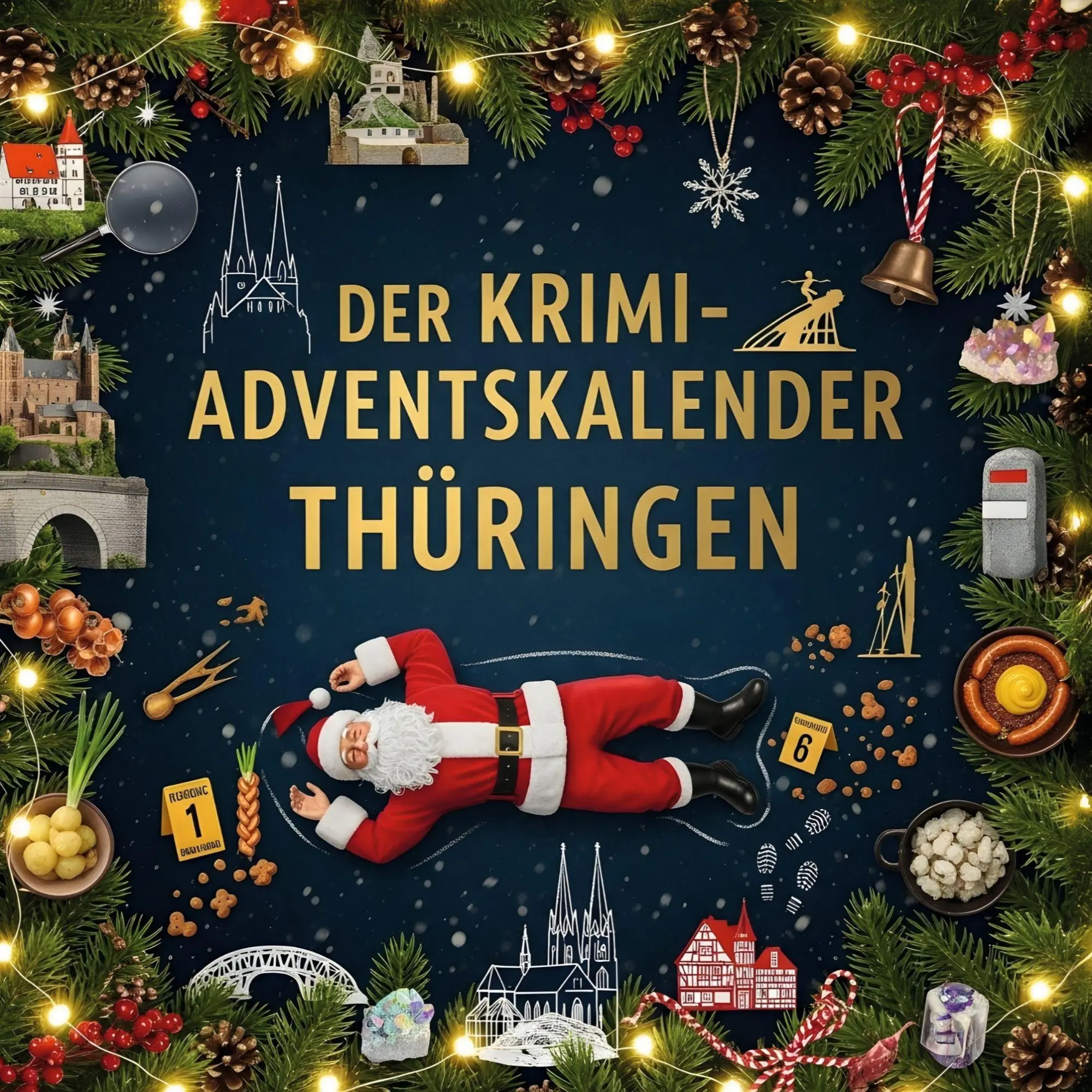 Cover: 9783695302765 | Der Krimi-Adventskalender Thüringen | Mordsverdächtig in 24 Akten