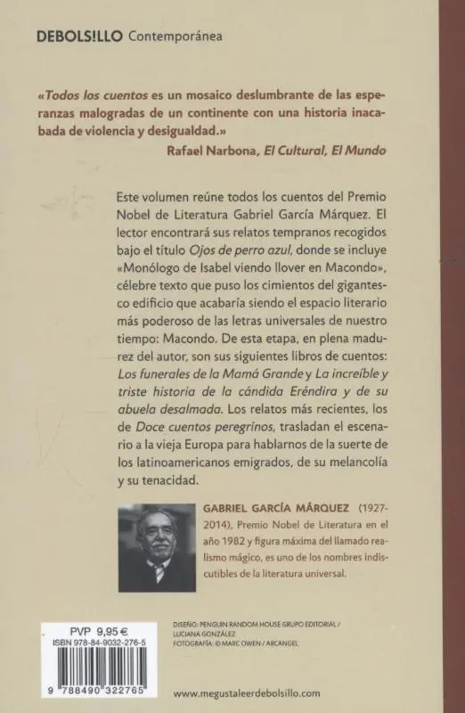 Rückseite: 9788490322765 | Todos los cuentos | Gabriel García Márquez | Taschenbuch | 520 S.