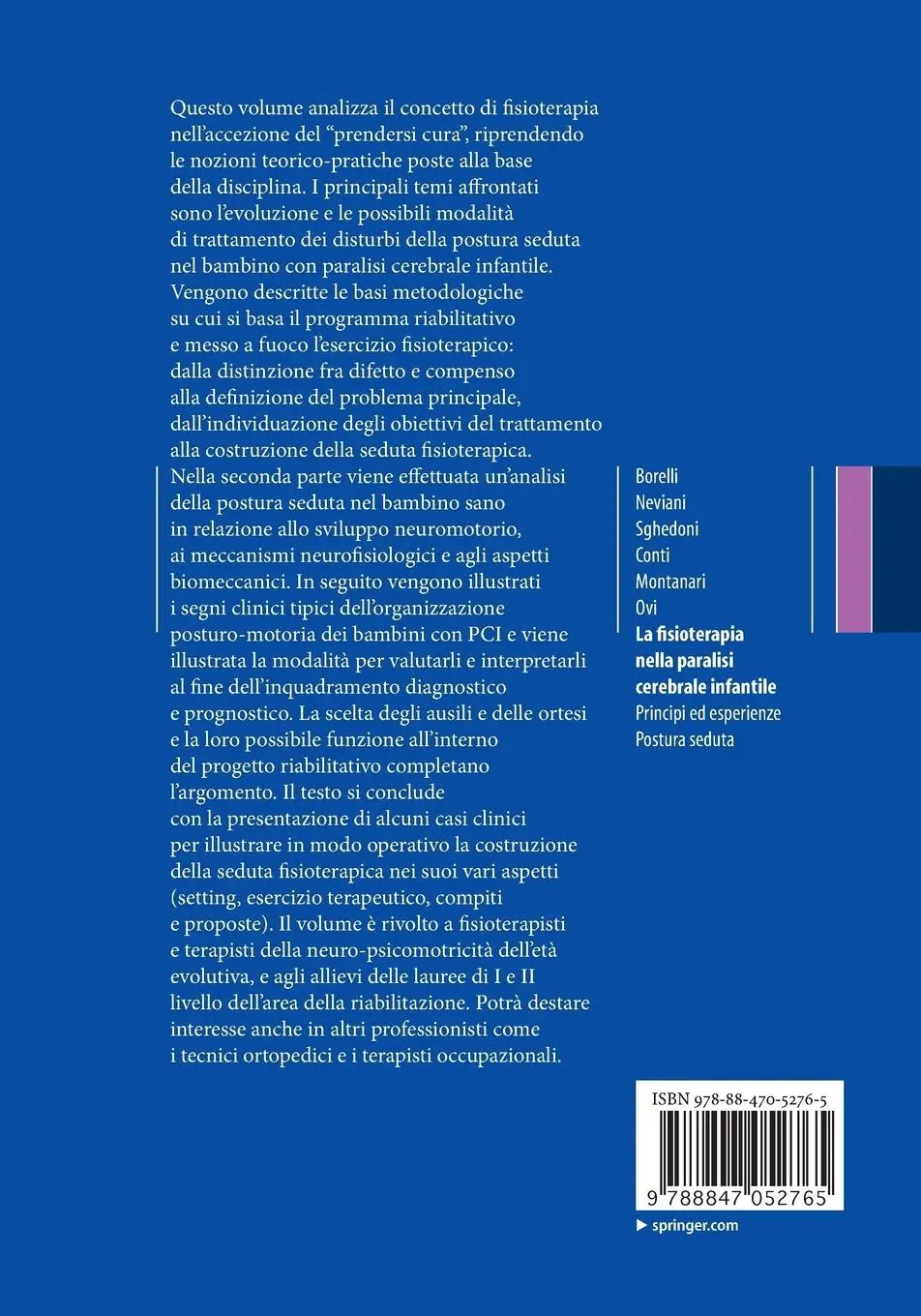Rückseite: 9788847052765 | La fisioterapia nella paralisi cerebrale infantile | Borelli (u. a.)