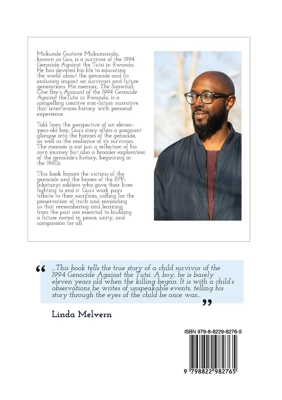 Rückseite: 9798822982765 | The Snowfall | Gus Mukurarinda | Taschenbuch | Englisch | 2025