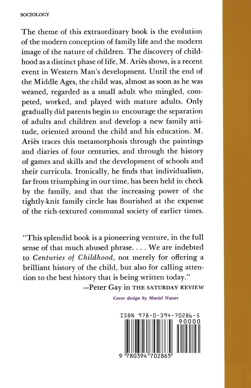 Rückseite: 9780394702865 | Centuries of Childhood | A Social History of Family Life | Aries