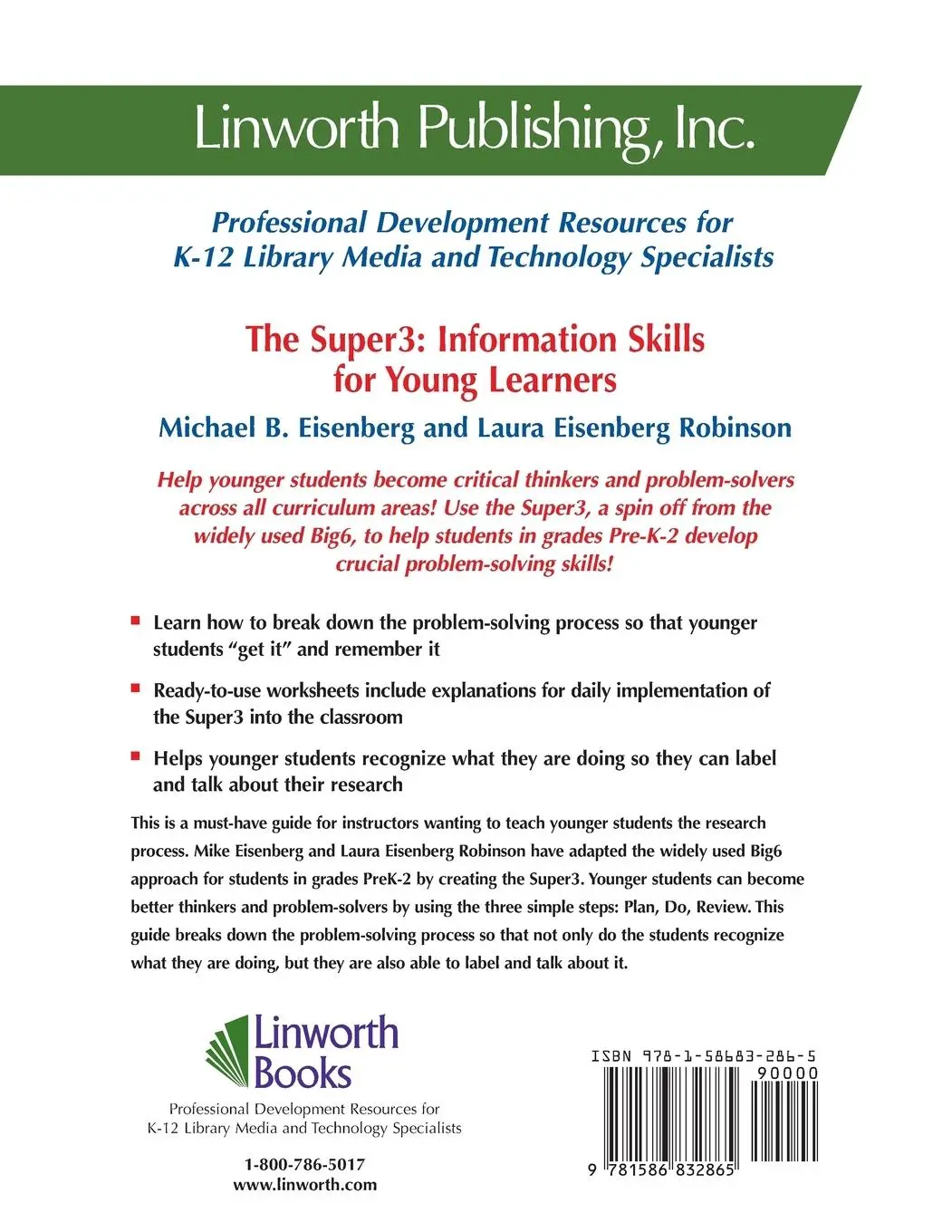 Rückseite: 9781586832865 | The Super3 | Information Skills for Young Learners | Berkowitz (u. a.)