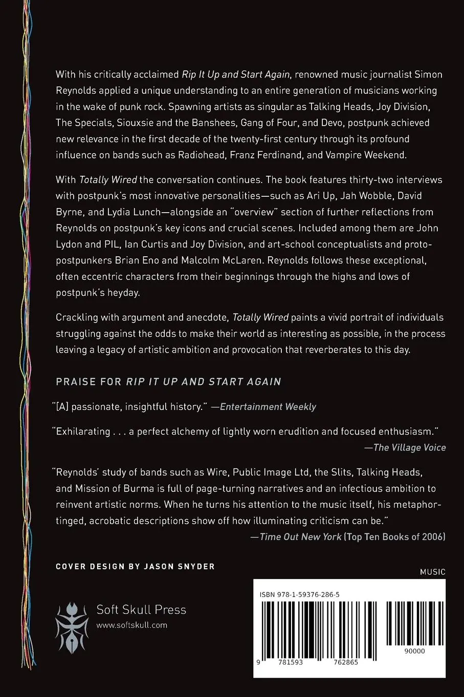 Rückseite: 9781593762865 | Totally Wired | Postpunk Interviews and Overviews | Simon Reynolds