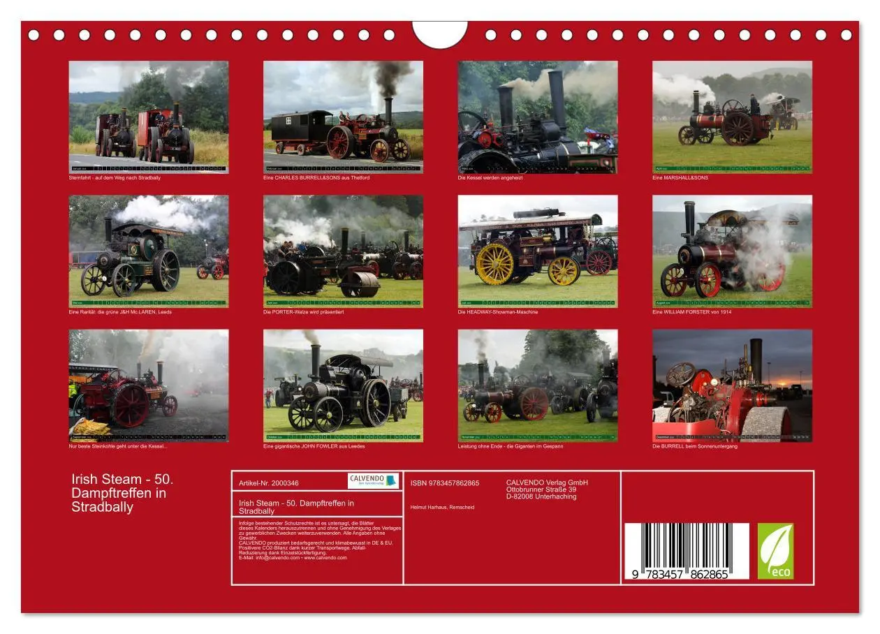 Bild: 9783457862865 | Irish Steam - 50. Dampftreffen in Stradbally (Wandkalender 2026 DIN...