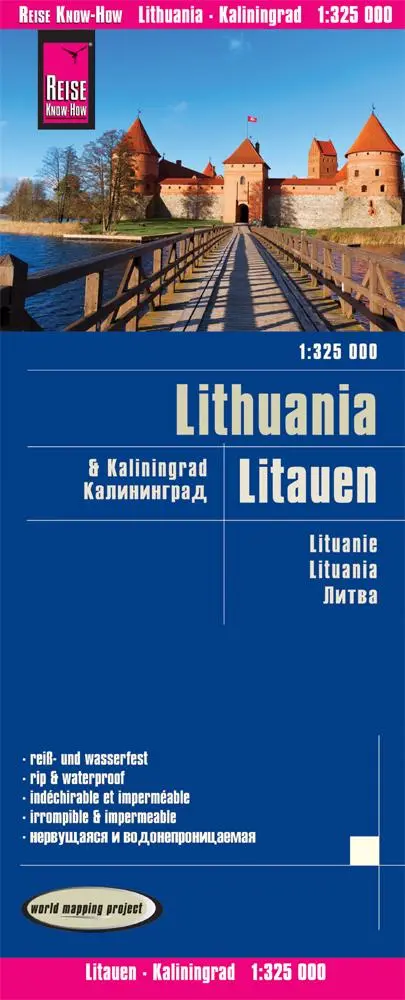 Cover: 9783831772865 | Reise Know-How Landkarte Litauen und Kaliningrad 1 : 325.000 | Rump