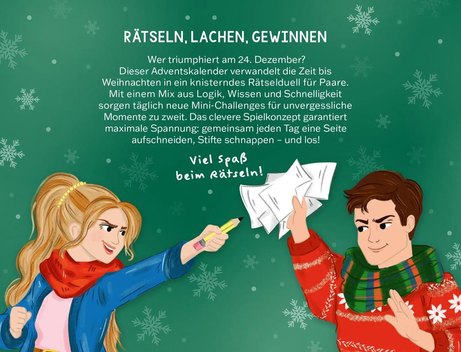 Rückseite: 9783845872865 | Das ultimative Adventsduell für Paare. 24 Spiele - 1 Gewinner | Buch