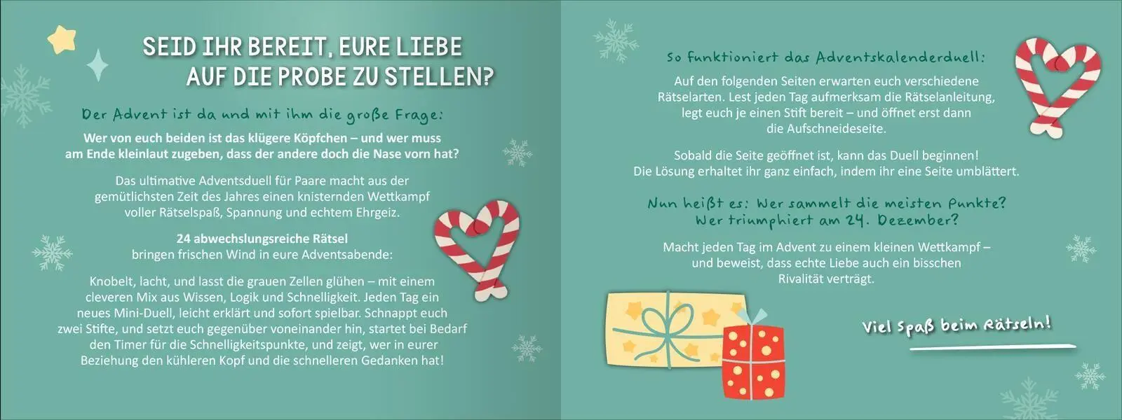 Bild: 9783845872865 | Das ultimative Adventsduell für Paare. 24 Spiele - 1 Gewinner | Buch