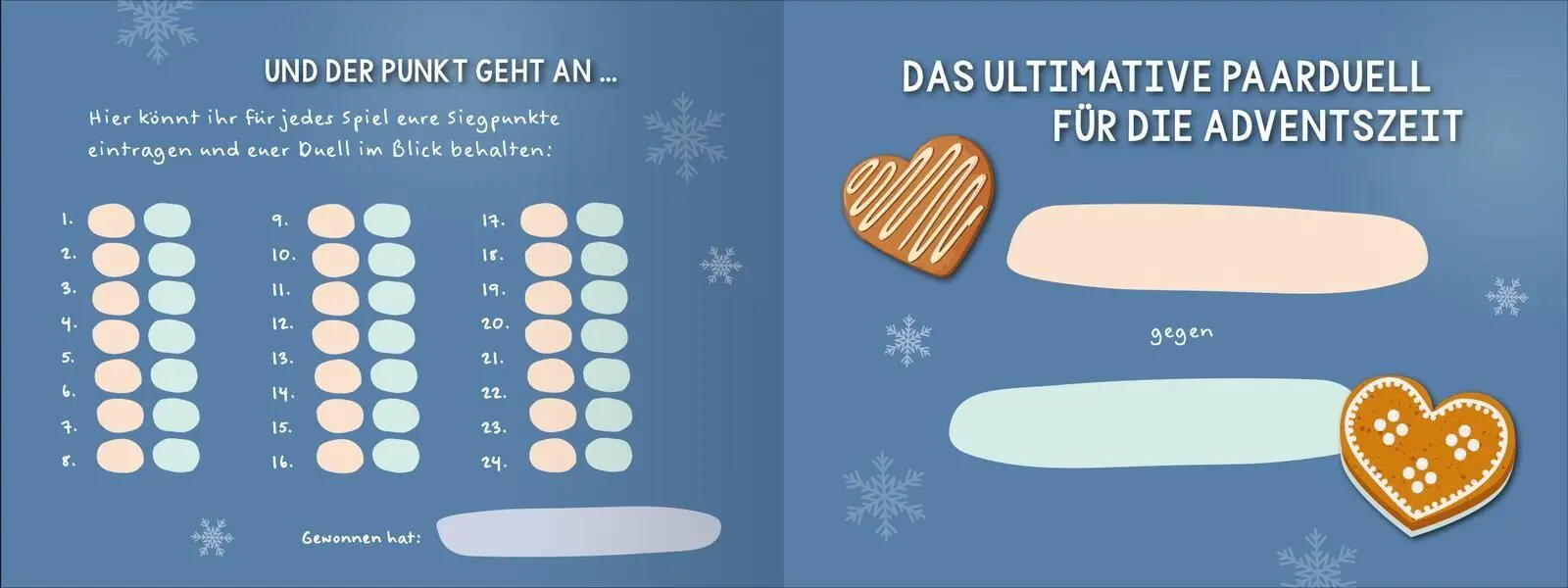 Bild: 9783845872865 | Das ultimative Adventsduell für Paare. 24 Spiele - 1 Gewinner | Buch