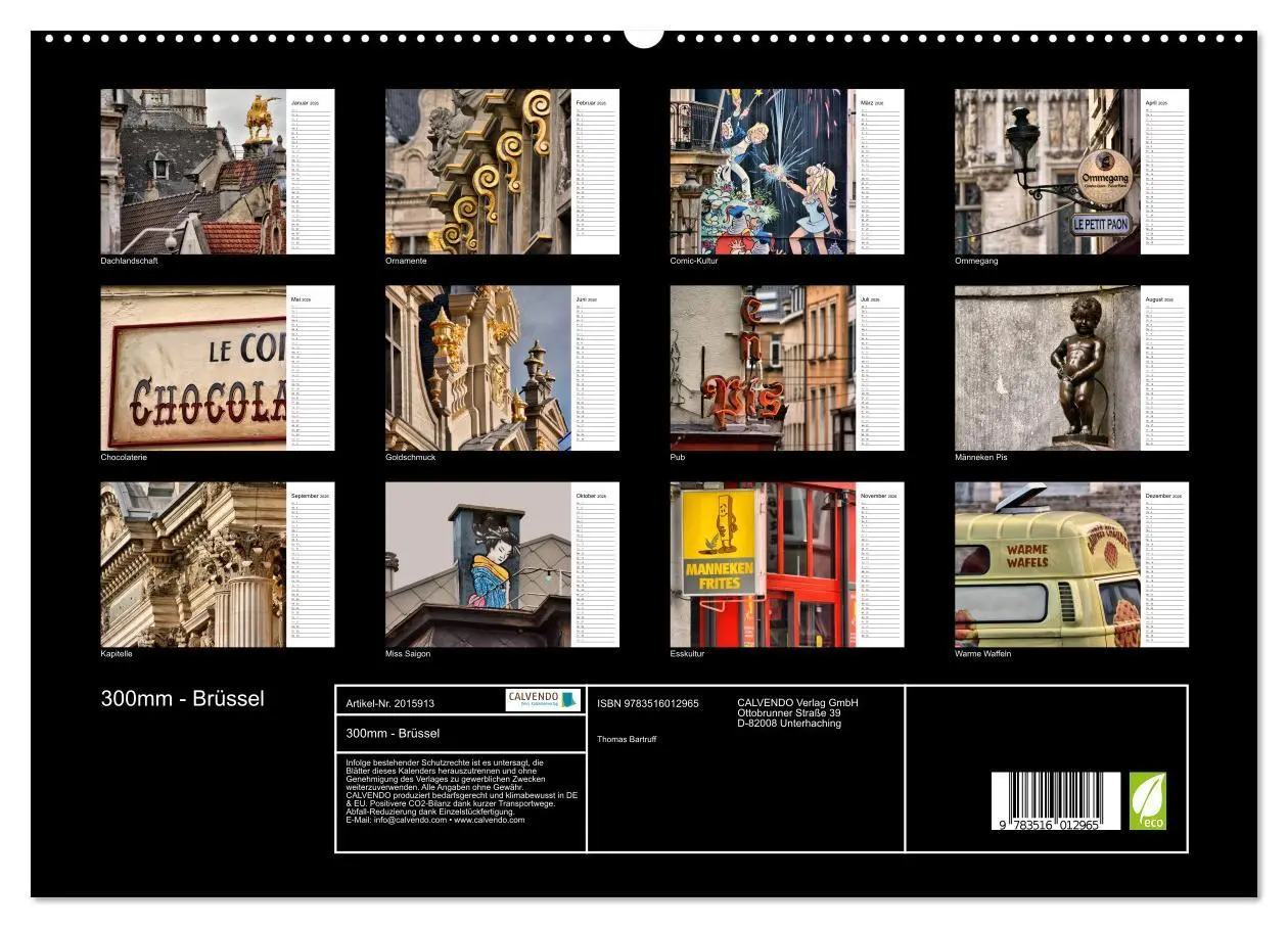 Bild: 9783516012965 | 300mm - Brüssel (hochwertiger Premium Wandkalender 2026 DIN A2...