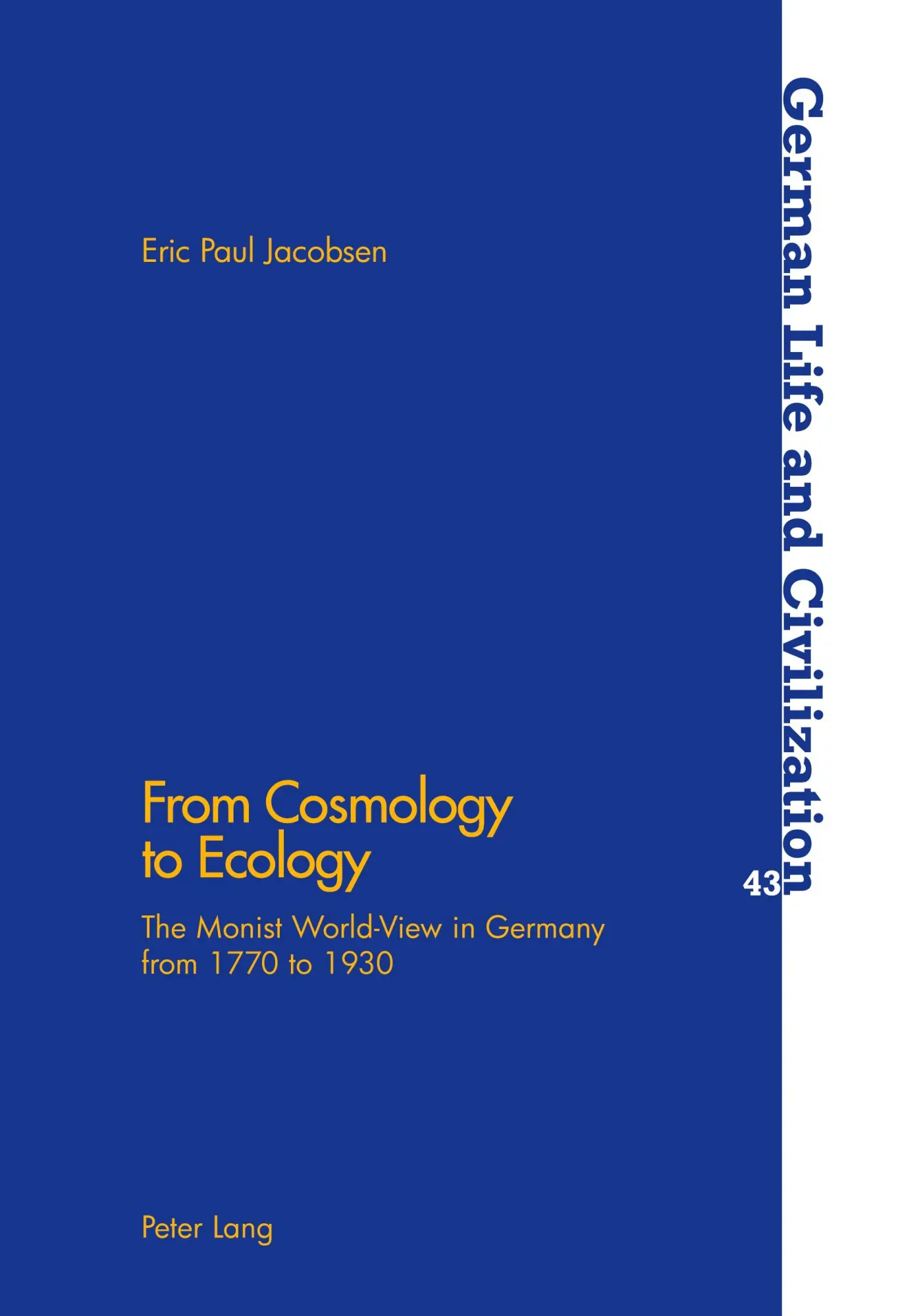 Cover: 9783039103065 | From Cosmology to Ecology | Eric Paul Jacobsen | Taschenbuch | 2005