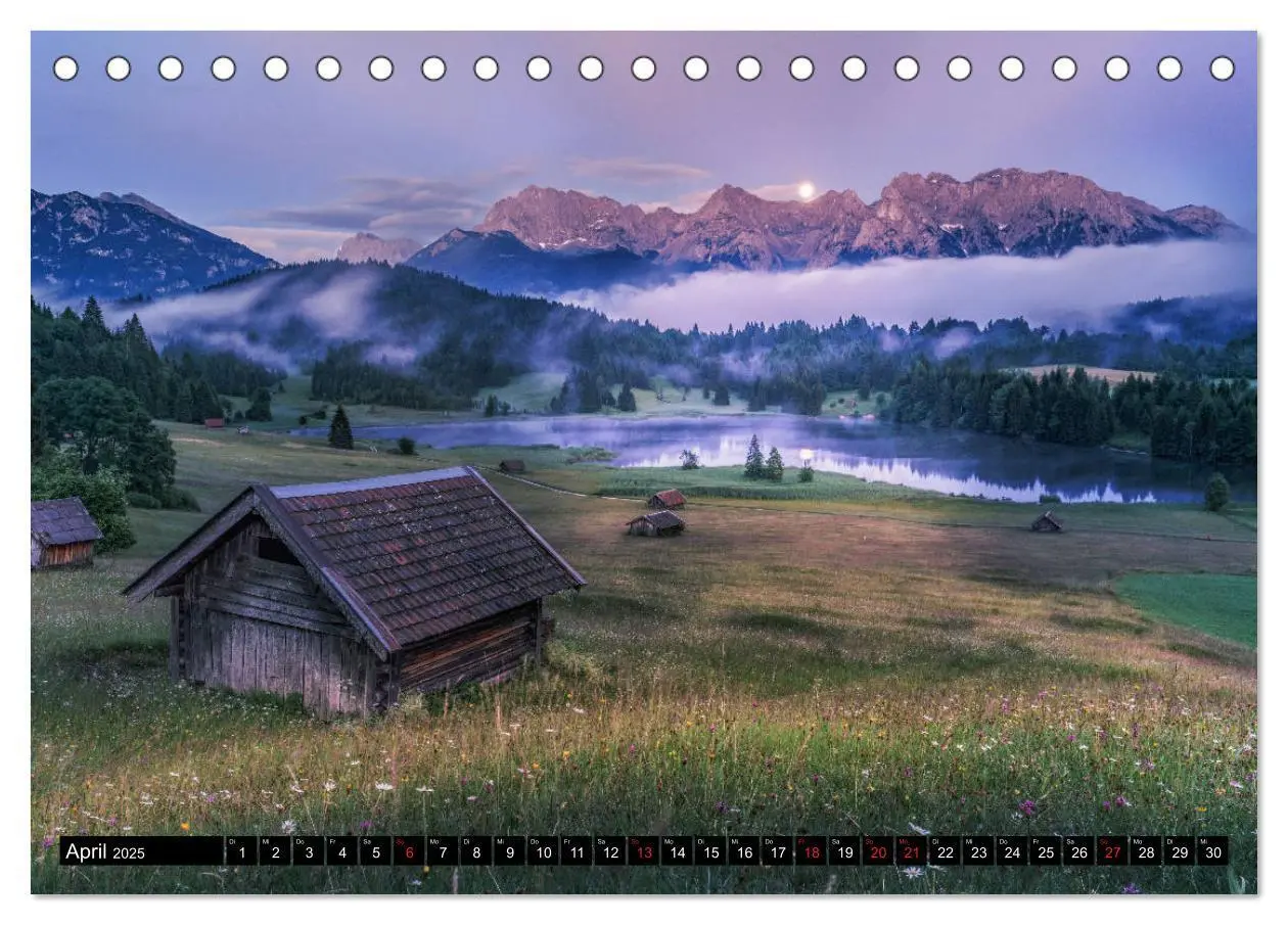 Bild: 9783435273065 | Alpen und Seen (Tischkalender 2025 DIN A5 quer), CALVENDO...