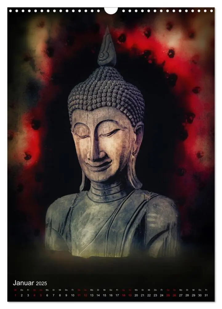 Bild: 9783435893065 | Die Welt mit Buddha (Wandkalender 2025 DIN A3 hoch), CALVENDO...