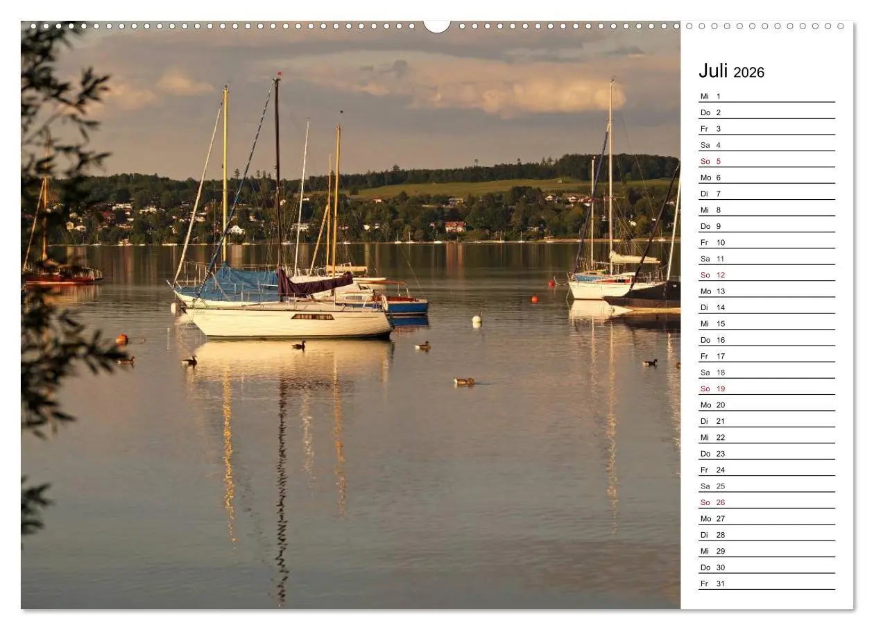 Bild: 9783457983065 | Seestärke - Der Ammersee (hochwertiger Premium Wandkalender 2026...