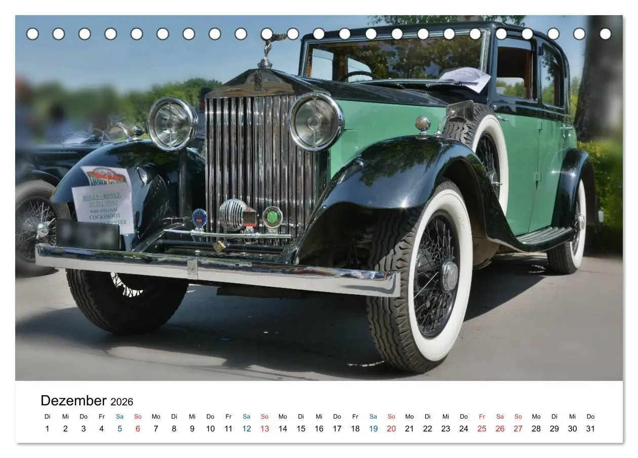 Bild: 9783516073065 | Oldtimer - Altes Blech in neuem Glanz (Tischkalender 2026 DIN A5...