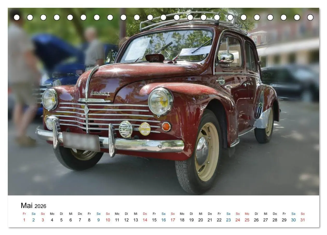 Bild: 9783516073065 | Oldtimer - Altes Blech in neuem Glanz (Tischkalender 2026 DIN A5...
