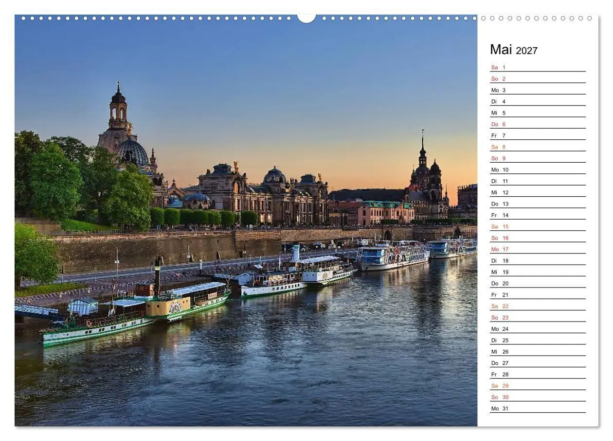 Bild: 9783569923065 | Schaufelraddampfer (hochwertiger Premium Wandkalender 2027 DIN A2...