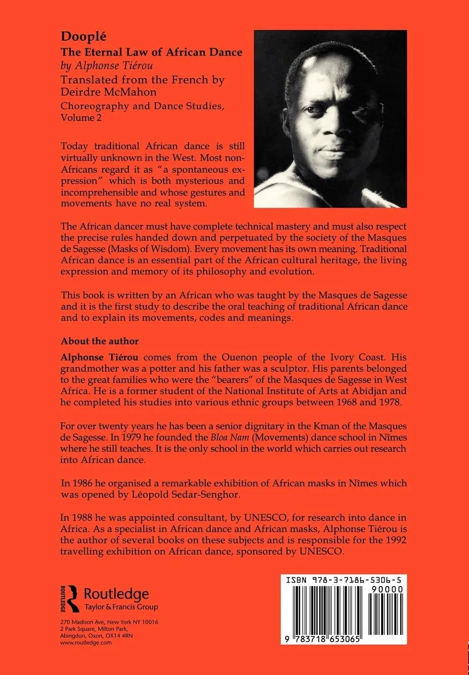 Rückseite: 9783718653065 | Doople | The Eternal Law of African Dance | Alphonse Tierou | Buch