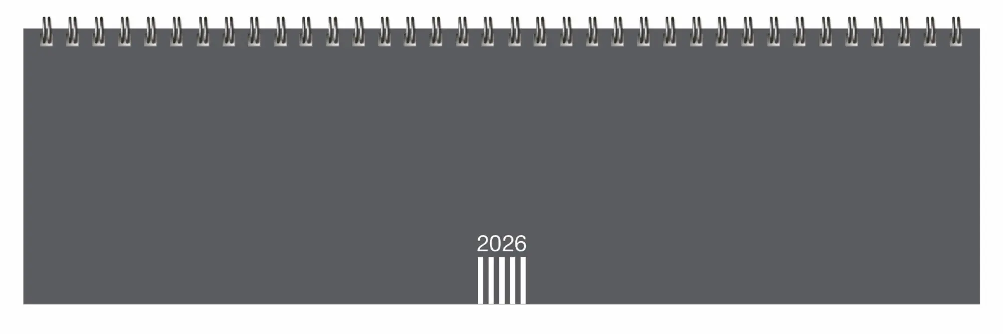 Cover: 9783756413065 | Wochenquerplaner, anthrazit 2026 | Kalender | Bürokalender Heye | 2026