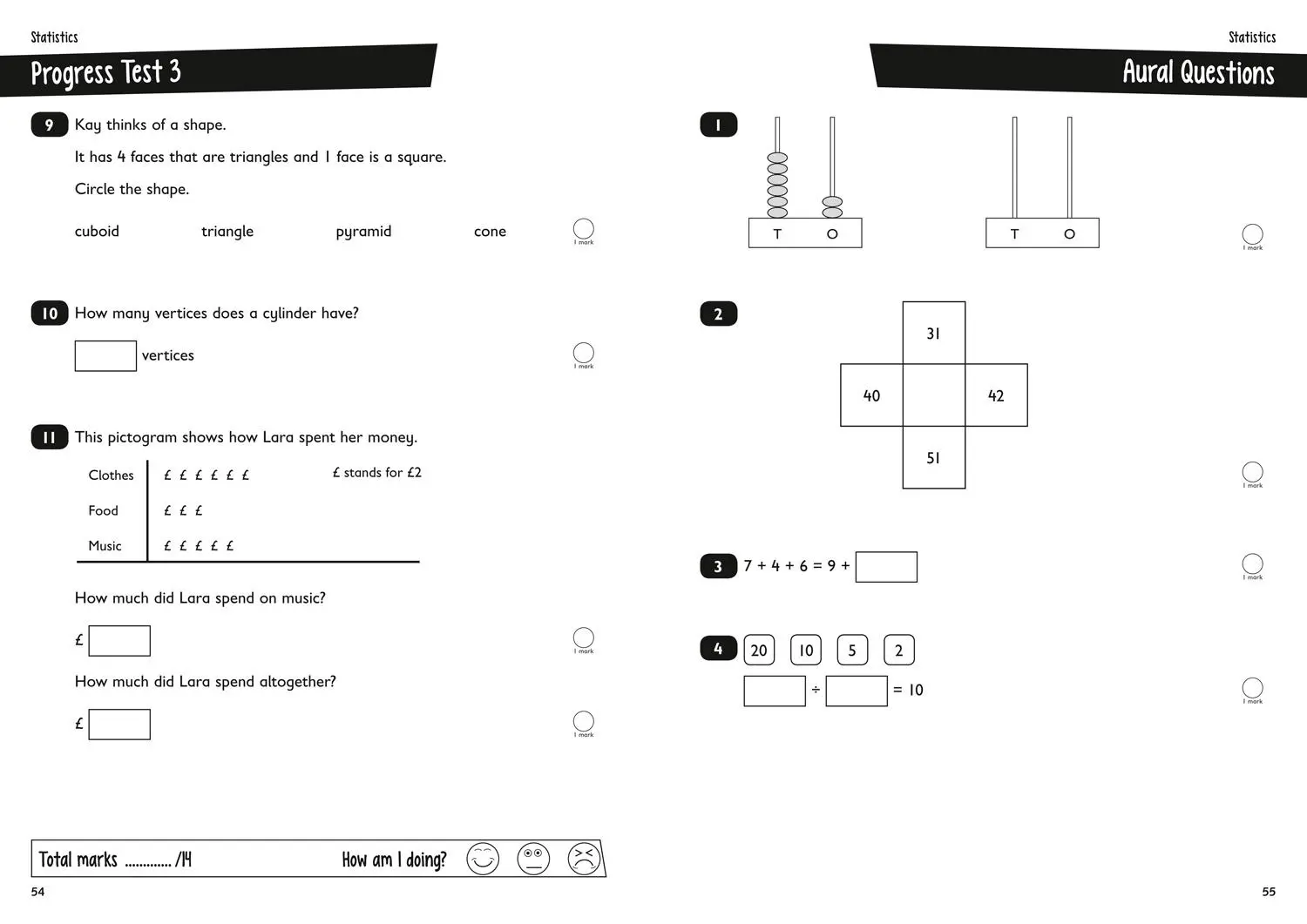 Bild: 9780008253165 | KS1 Maths Reasoning Practice Book | Ideal for Use at Home | Ks1 | Buch