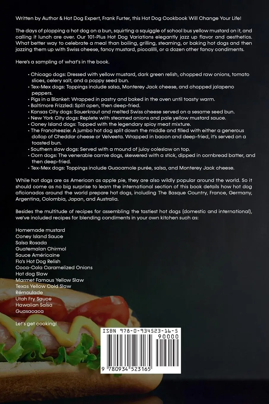 Rückseite: 9780934523165 | 101 Ways to Prepare a Hot Dog | Frank Furter | Taschenbuch | Paperback