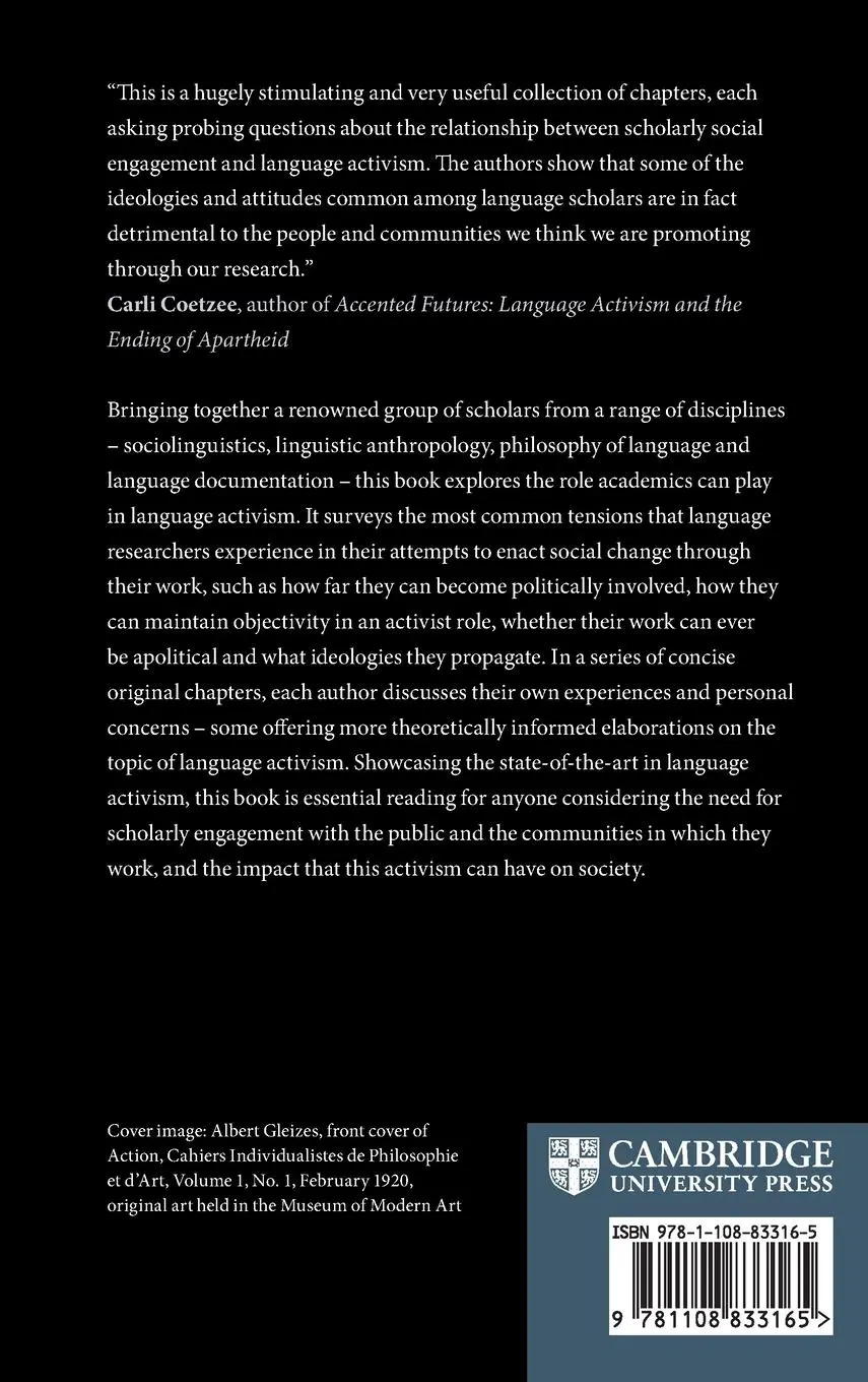 Rückseite: 9781108833165 | Language Activism | Cecelia Cutler (u. a.) | Buch | Englisch | 2025