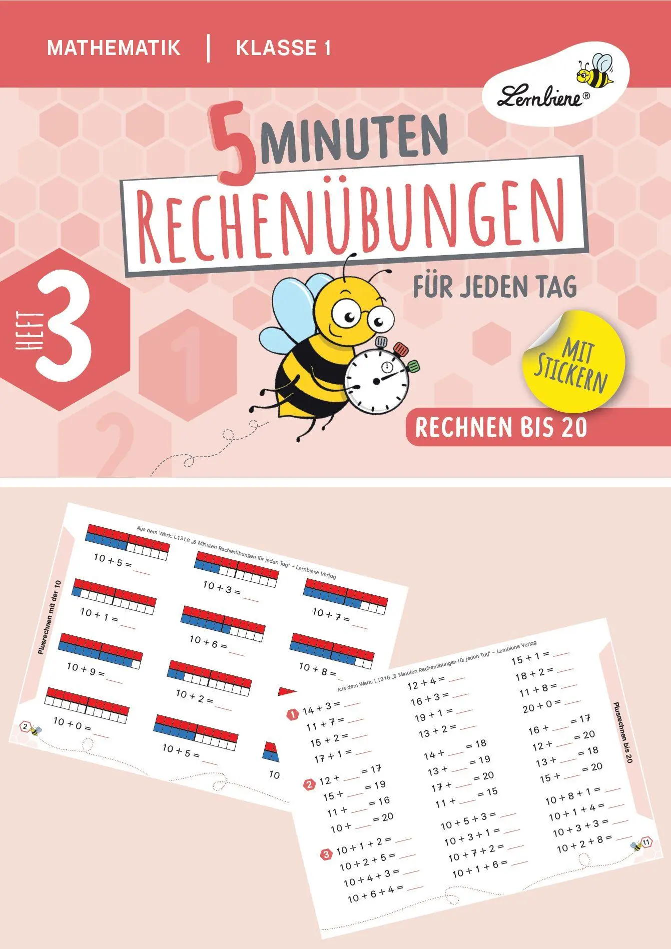 Cover: 9783746813165 | 5 Minuten Rechenübungen für jeden Tag. Rechnen bis 20 Klasse 1...