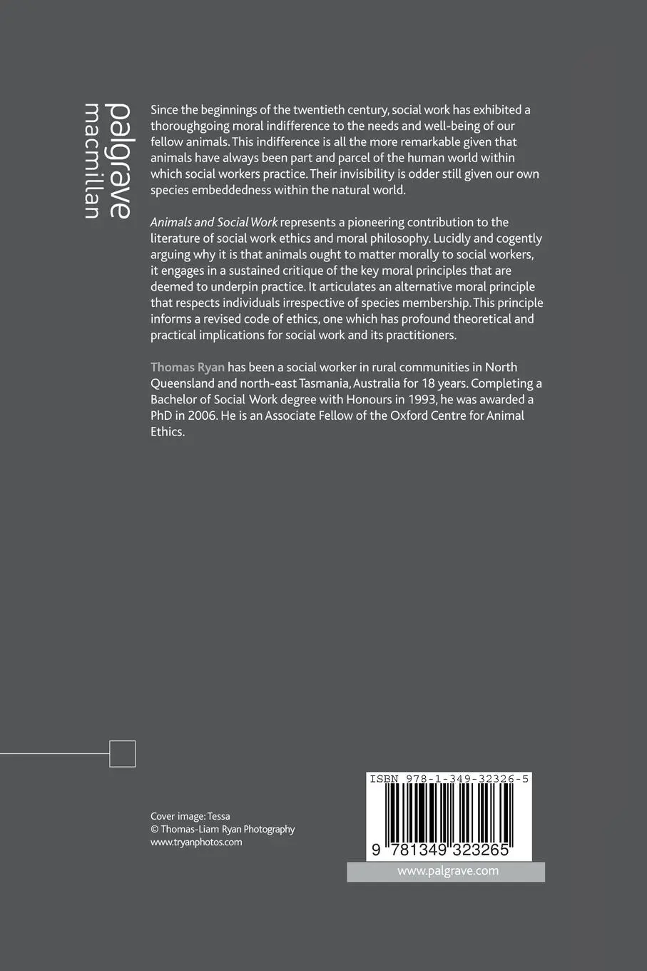 Rückseite: 9781349323265 | Animals and Social Work: A Moral Introduction | T. Ryan | Taschenbuch