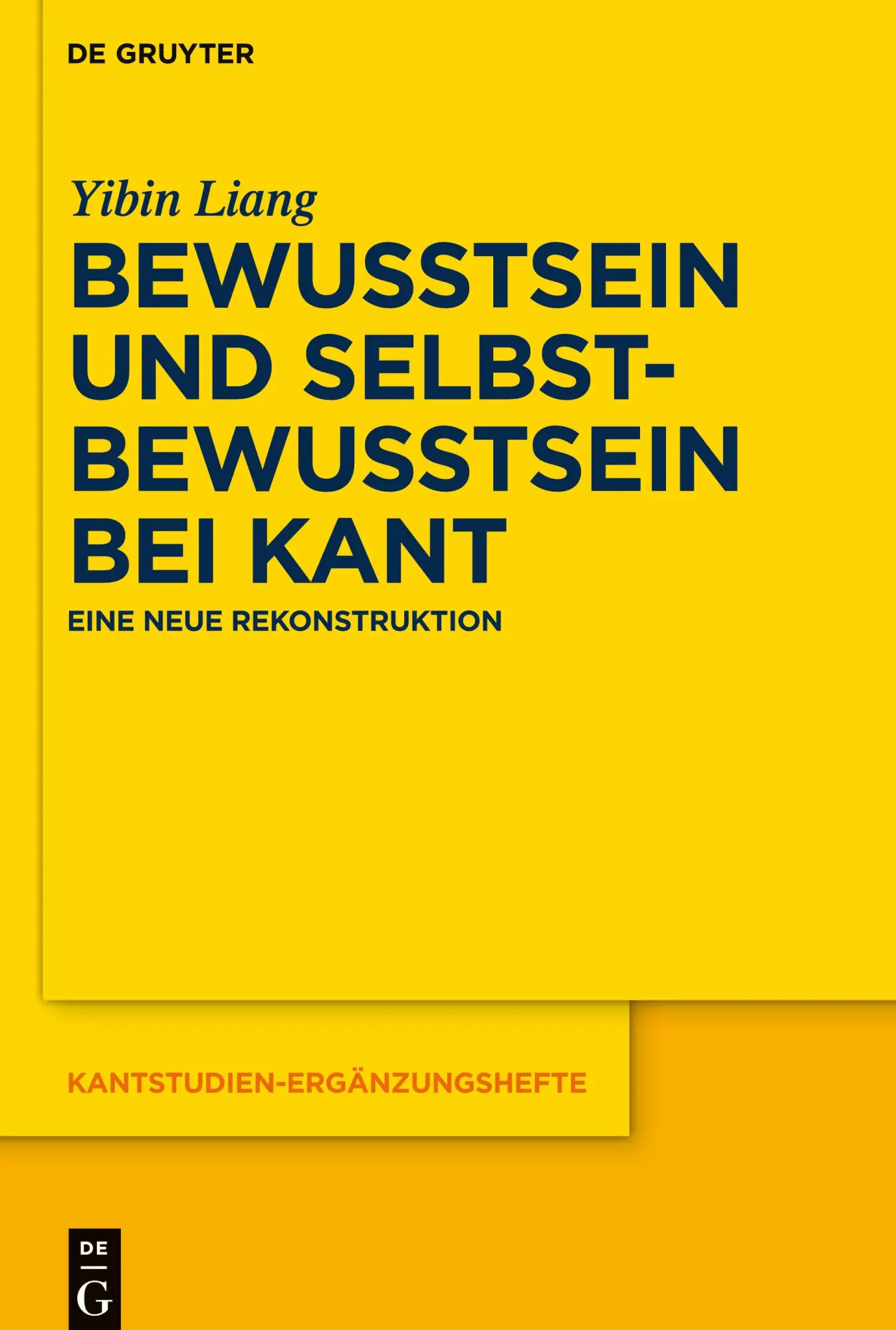 Cover: 9783110743265 | Bewusstsein und Selbstbewusstsein bei Kant | Eine neue Rekonstruktion