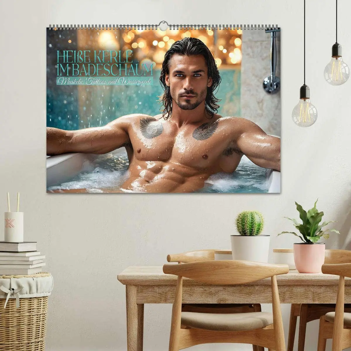 Bild: 9783457273265 | Heiße Kerle im Badeschaum - Muskeln, Tattoos und Wasserspiele...