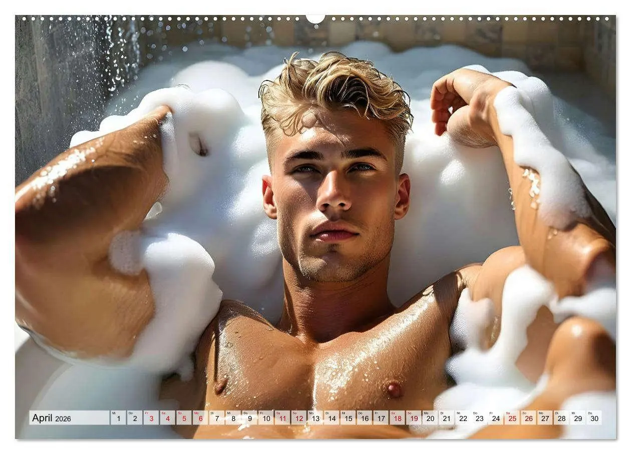 Bild: 9783457273265 | Heiße Kerle im Badeschaum - Muskeln, Tattoos und Wasserspiele...