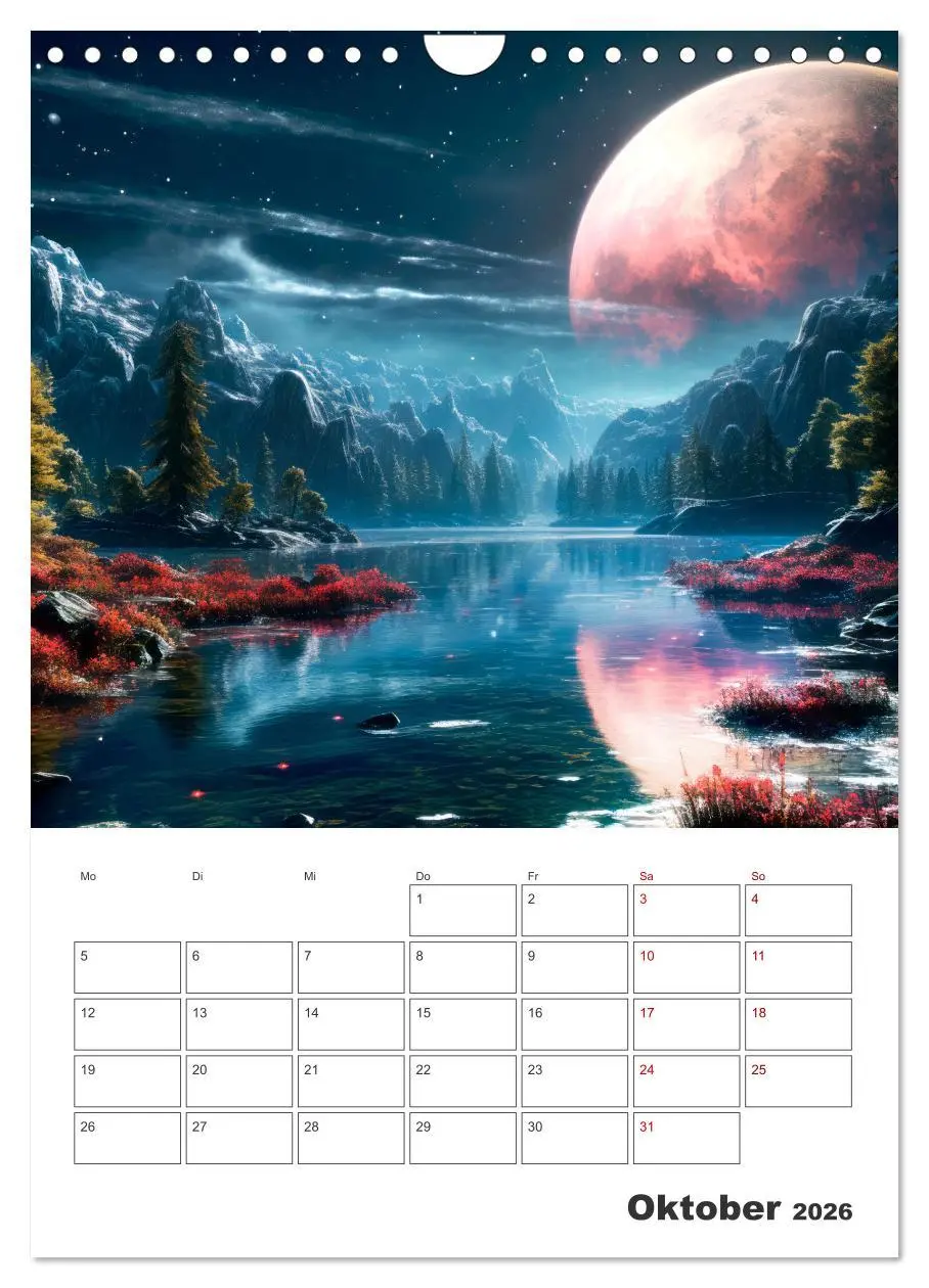 Bild: 9783516293265 | FERNE WELTEN Cooler Terminplaner (Wandkalender 2026 DIN A4 hoch),...