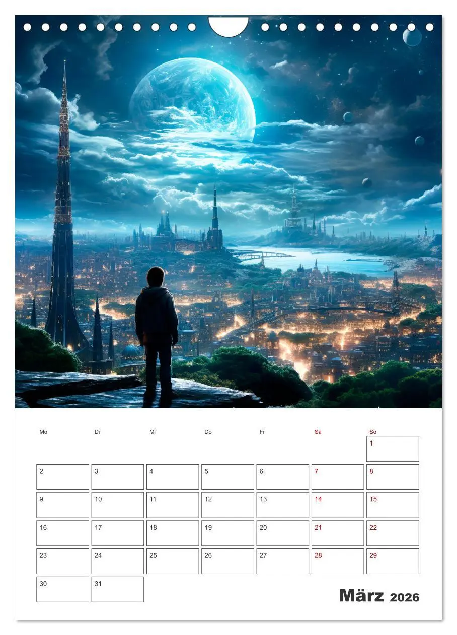 Bild: 9783516293265 | FERNE WELTEN Cooler Terminplaner (Wandkalender 2026 DIN A4 hoch),...