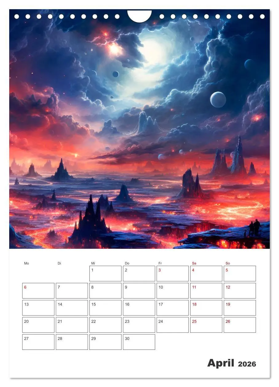 Bild: 9783516293265 | FERNE WELTEN Cooler Terminplaner (Wandkalender 2026 DIN A4 hoch),...