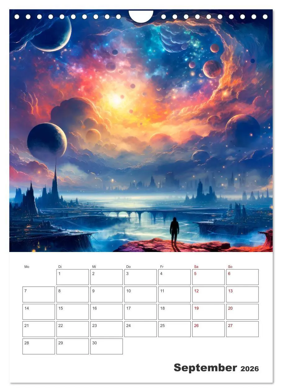 Bild: 9783516293265 | FERNE WELTEN Cooler Terminplaner (Wandkalender 2026 DIN A4 hoch),...