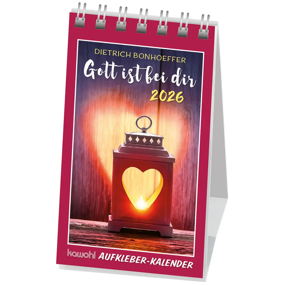 Cover: 9783754893265 | Gott ist bei dir 2026 | Mini-Aufkleber-Kalender | Dietrich Bonhoeffer