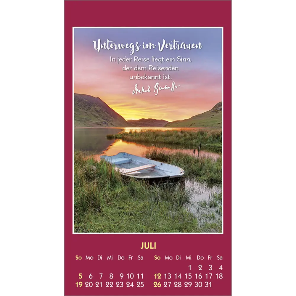 Bild: 9783754893265 | Gott ist bei dir 2026 | Mini-Aufkleber-Kalender | Dietrich Bonhoeffer