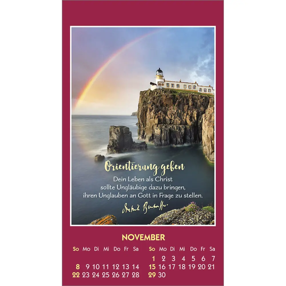 Bild: 9783754893265 | Gott ist bei dir 2026 | Mini-Aufkleber-Kalender | Dietrich Bonhoeffer