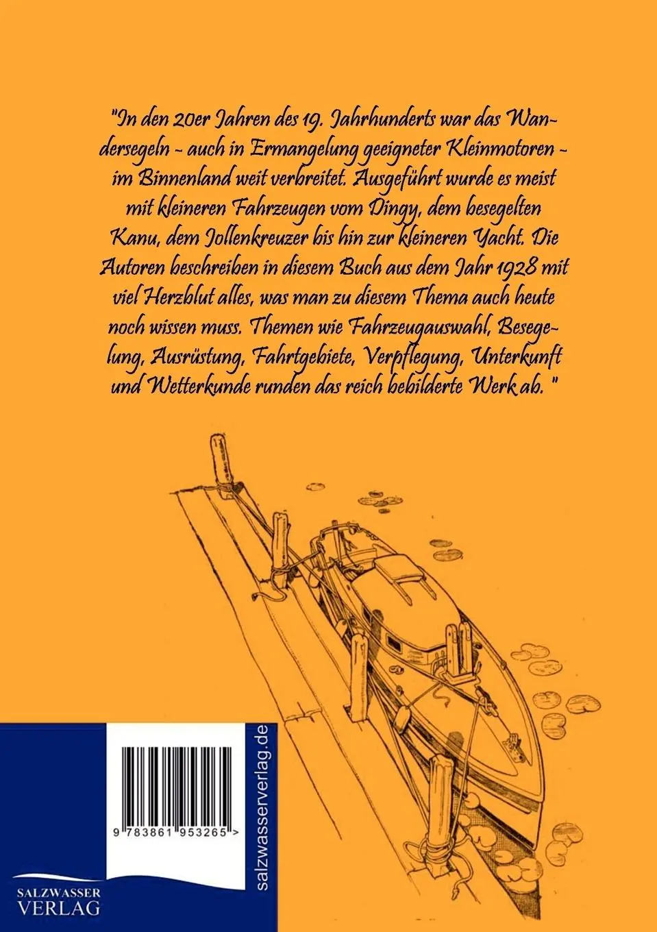 Rückseite: 9783861953265 | Wandersegeln auf Binnengewässern | Wilhelm Scheibert (u. a.) | Buch