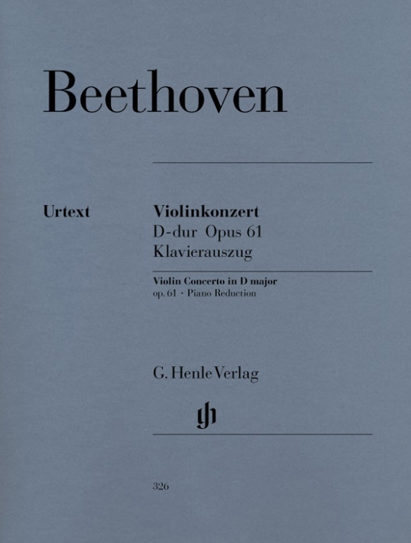 Cover: 9790201803265 | Violin Concerto In D Op.61 | Besetzung: Violine und Klavier | Buch